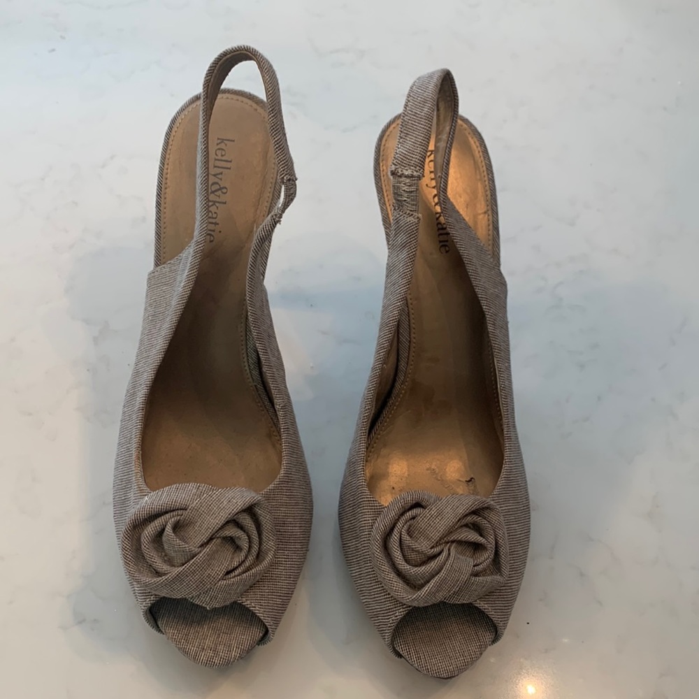 LAST CHANCE! Kelly &Katie sling backs size 11. 4 inch heel